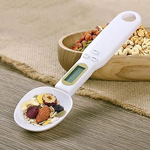 Kitchen Food Digital Spoon Scale, Scale 1.1lb/500g(0.1g) Kitchen Tools Accessories with LCD Display Weight Measuring Food Coffee Flour Spices