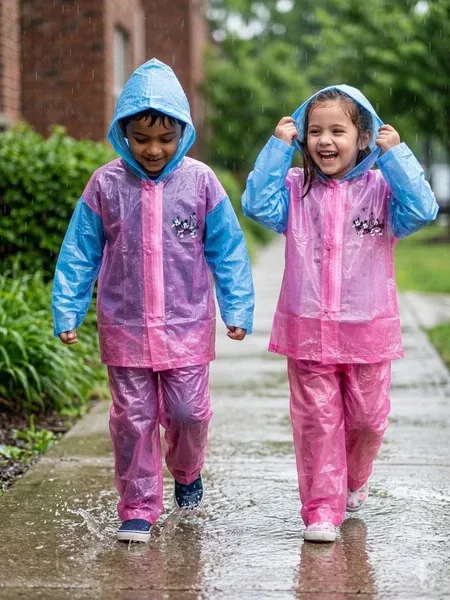 Kids Raincoat With Hood (Fits upto age 12)