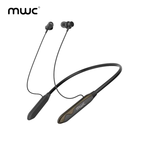 MWC BT BOOM 2 | ENC | Bluetooth 5.3 Neckband | Stereo Sound | 10mm Driver | Touch Control | 23 Hours Playtime | Magnetic on/off Function | Best Sound Quality Guaranteed