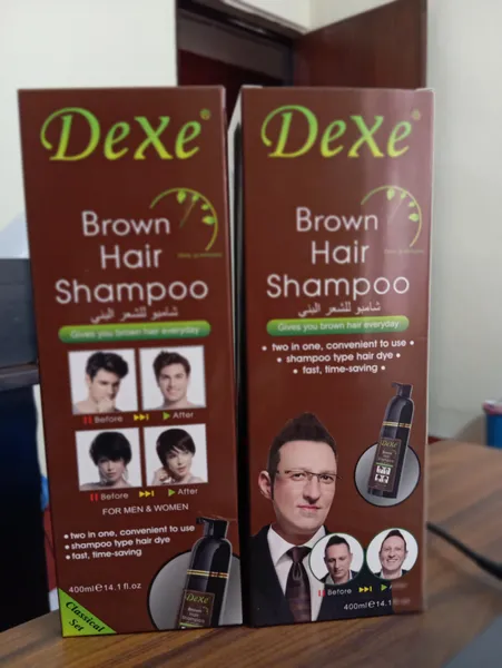 Dexe 400ml Shampoo Brown Hair Dye Herbal Shampoo