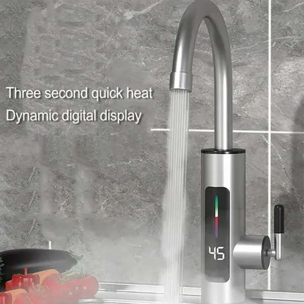 Wega Electric Water Heating Tap Digital Display Hot And Cold