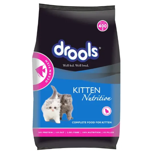 Drools (Buy 2 Get 1 Free) Kitten Dry Cat Food - 400 GM