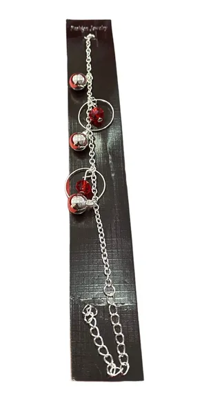 Ladies Red Stone Design Bracelet-1Pcs