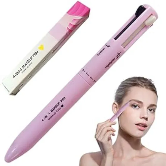 4-in-1 Makeup Pen, Eye Liner, Brow Liner, Lip Liner, & Highlighter Pen