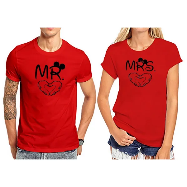 Couple Mr. & Mrs. Printed For Men & Women
