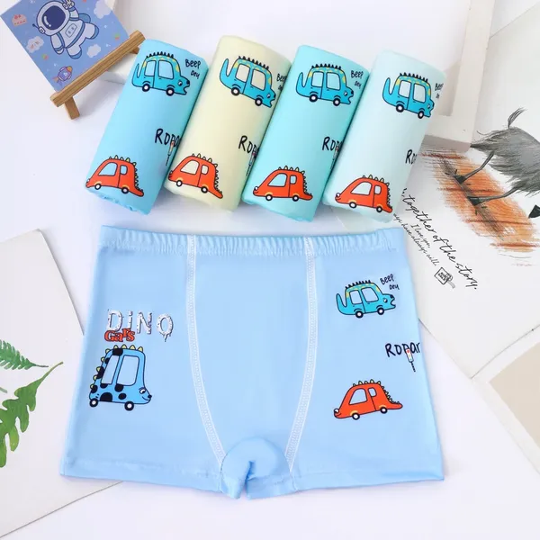 Pack Of 5pcs Printed Boxer Panty For Boys