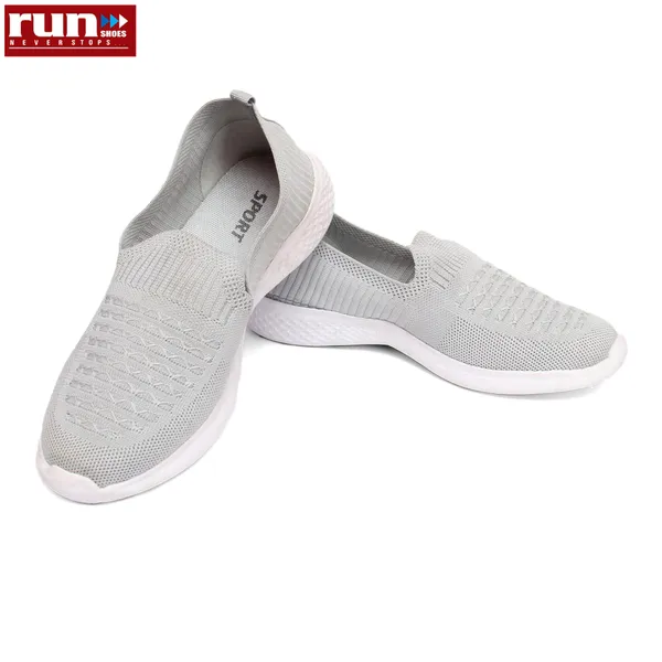 Run Shoes Grey Color Running Shoes For Women (7132)