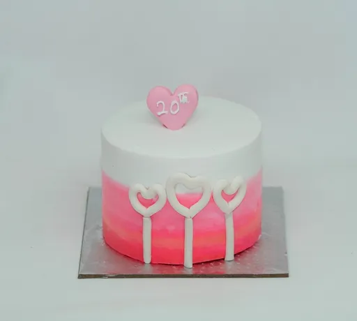 Strawberry Floral Mini Cake