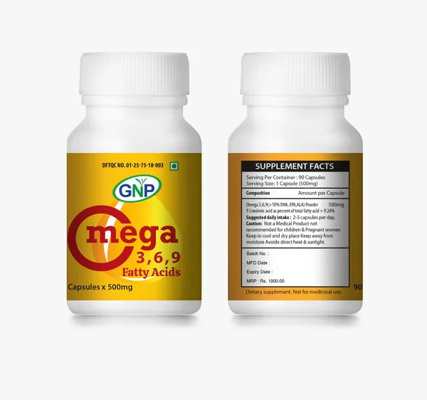 GNP Omega-3,6,9 Fats for Heart, Brain, and Metabolism - (90 capsules)
