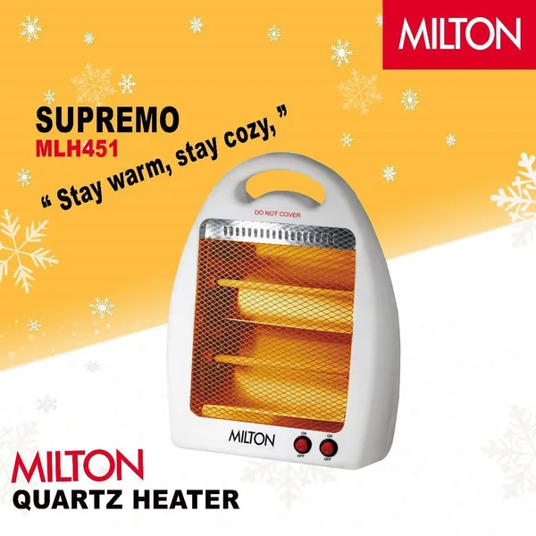 Milton 2 Rod Electric Heater 800 Watt-1 Year Warranty
