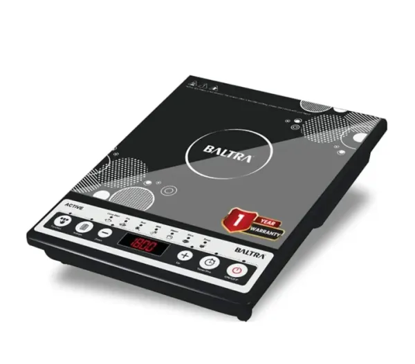 BALTRA Active Deluxe Push Button Induction cooktop 1800Watt , black, medium (BIC-135)