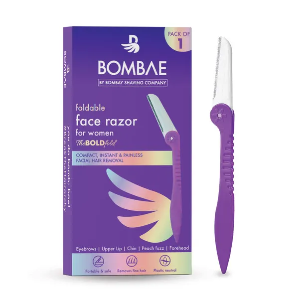 Bombae Shaving Company  Foldable Hair Removal Razor For Women (Pack of 1)