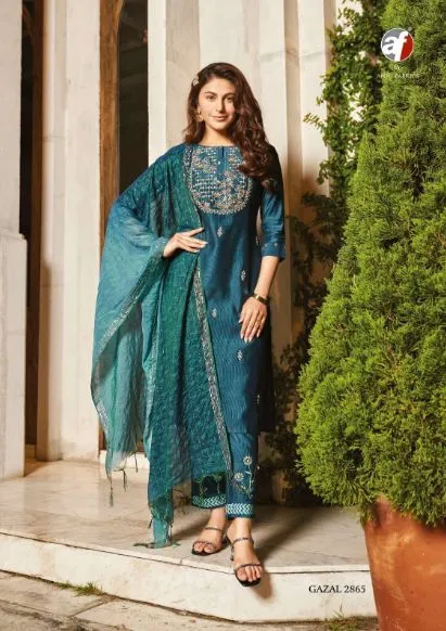 Viscose Fabrics Kurti with Pant and Shawl