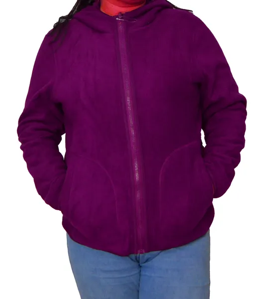 Winter Hooded Both Sides Warm Thick Fleece Jacket For Women