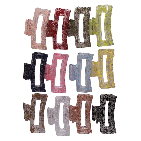 graphic Hair Claw Clip For Women (Color May Vary)