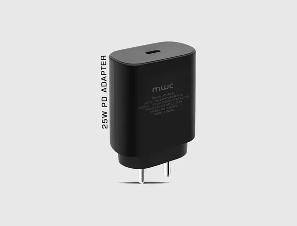 MWC PD Super Fast Charging Travel Adapter With Type-C Port | 3.0 PPS Max 25W | MC-25W