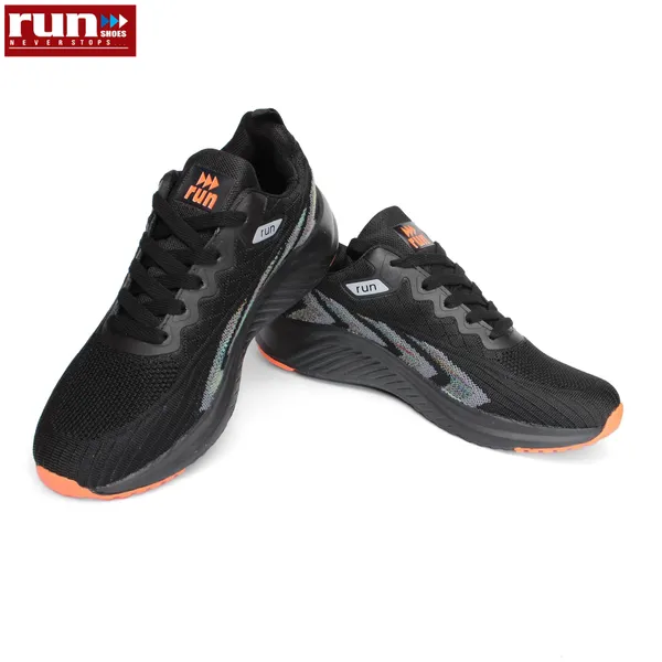 Run Shoes Black Running Shoes For Men (2178)