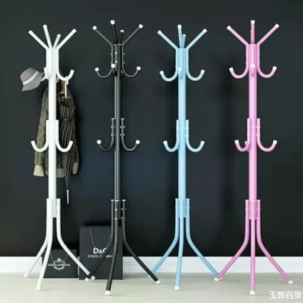 Tree Coat Clothes Hanger Stand with 12 hooks Single Pole Design (Requires Self Assembly) - Clothes Hangers |