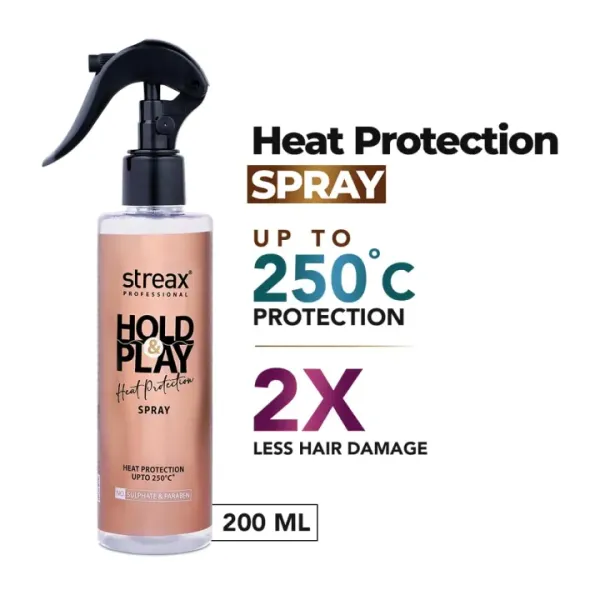 StreaxProfessional Hold & Play Heat Protection Spray (200ml)