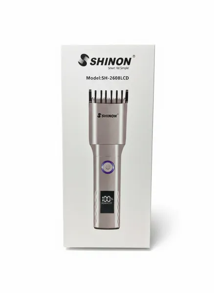 Best selling Shinon brand low noise fast charging Hair Trimmer LCD Display