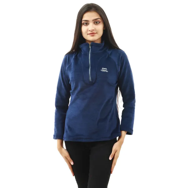 Velour Microtop For Women #003doro(Navy Blue)