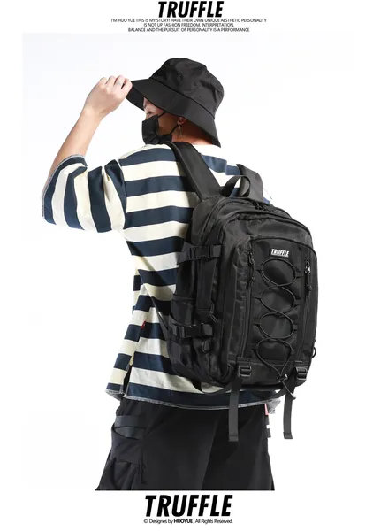 TRUFFLE Waterproof Soft School College Trendy Backpack With 16" Laptop Storage Capacity For Men Unisex T2301
