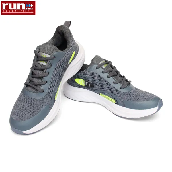 Run Shoes Sky Blue/Grey Running Shoes For Men (7139)