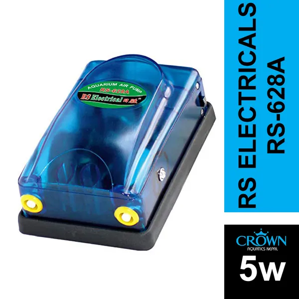 RS Electrical Air Pump RS-628A Dual Outlet Air pump For Aquarium by Crown Aquatics