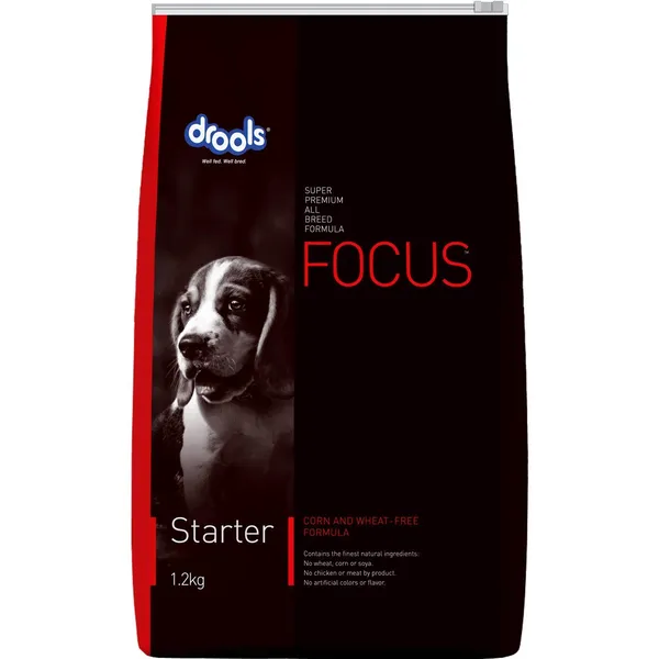 Drools Focus Starter Super Premium Dog Food, 1.2 kg