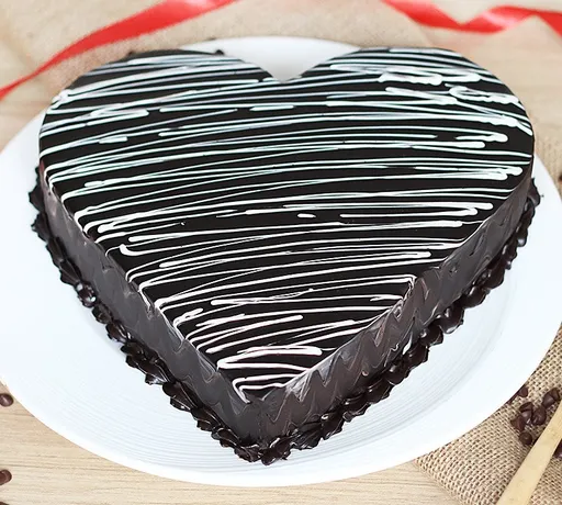 Heart Shaped Chocolate Cake