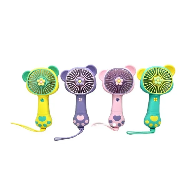 Cartoon Animal Candy Color Mini USB Rechargeable Pocket Fan