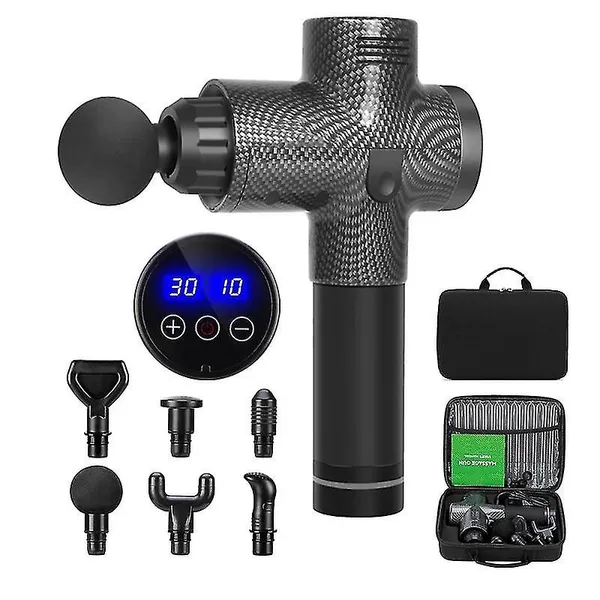 Digital Fascial Gun Massager - 30 Speed Premium Digital Massage Gun Muscle Toner Body Massager