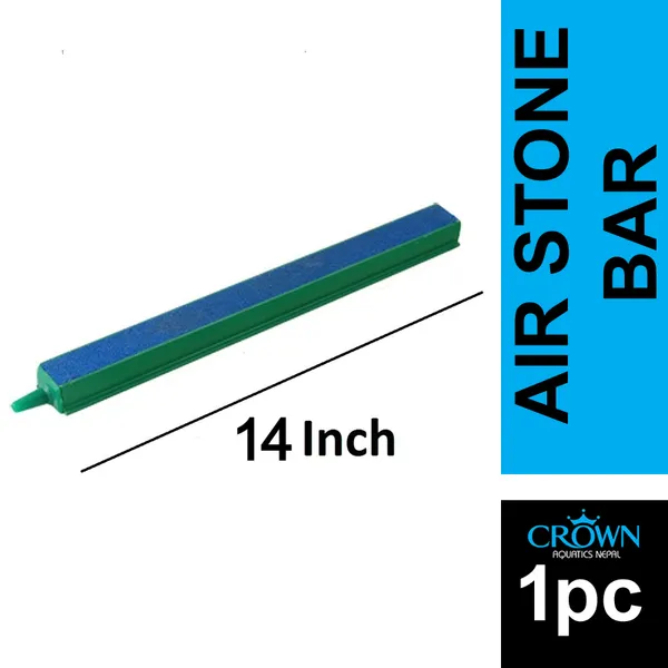 Air Stone Bubble Bar 14 Inch For Aquarium Fish Tank Aerator Pump Hydroponics Underwater Bubble Curtain Air Stick by Crown Aquatics
