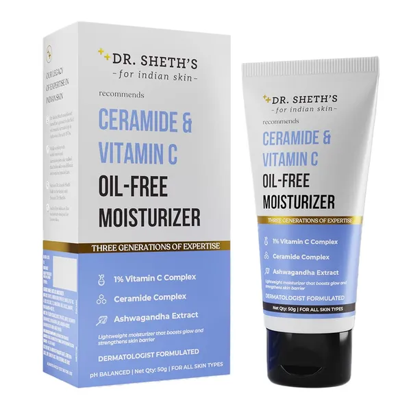 Dr. Sheth’s Ceramide & Vitamin C Oil-Free Moisturizer - 50g