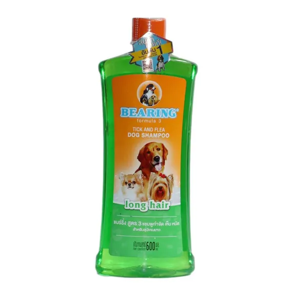 Bearing Tick And Flea Dog Shampoo For Long Hair 600ml