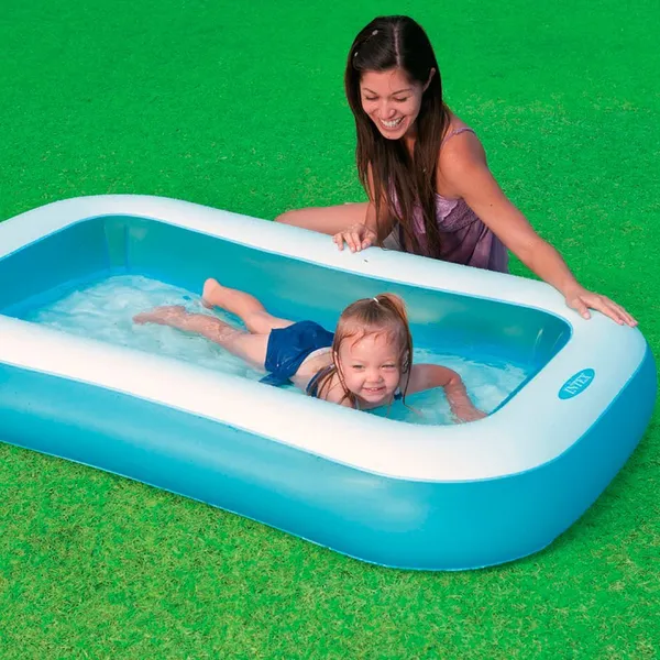 Intex Rectangular Pool Toddler Kids 1.66m x 1.00m x 25cm