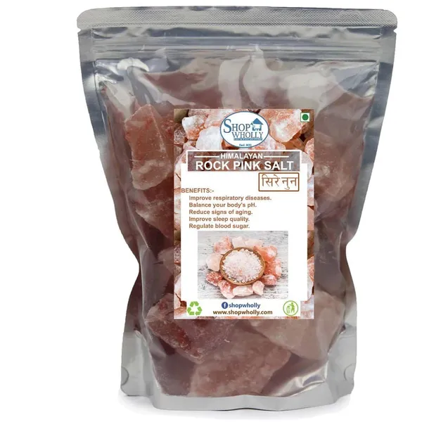 SHOP WHOLLY Himalayan Pink Rock Salt (Sire Noon)- 500gm