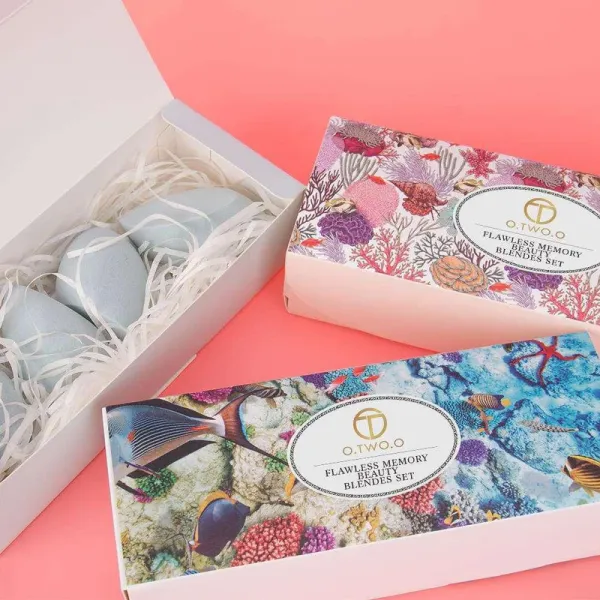 O.TWO.O 4pcs Makeup Sponge Set-In 3 Colors