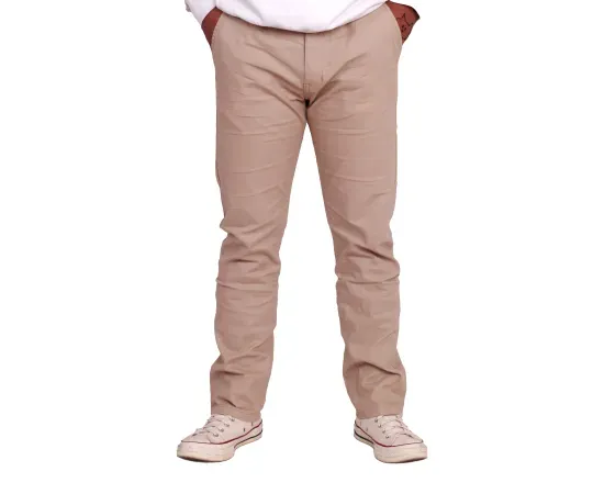 Cotton Chinos Pants For Men Cream