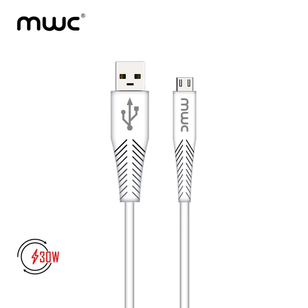 MWC USB To V8 Fast Charging & Fast Data Transfer Cable| High quality TPE/PVC | USB 3.1 | 5V/4A | 30W | MDCV8