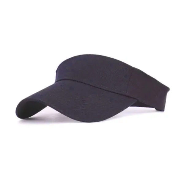 Unisex Plain Cotton Half Sun-Visor Cap/Hat