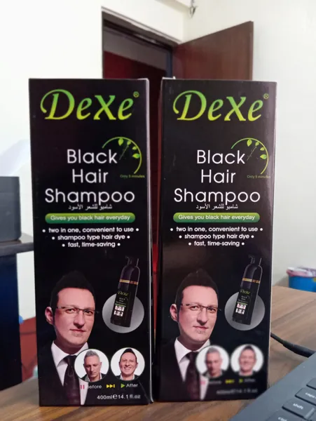 Dexe Black Hair Shampoo 400 ML-Set of 2
