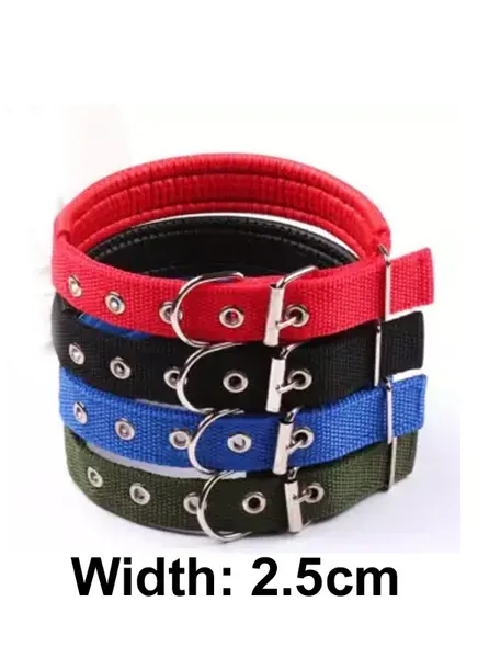 2.5cm Adjustable Dog Cat Collar Neck Strap Belt Random Color For Pets by Crown Aquatics