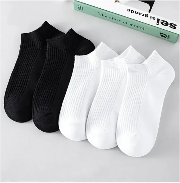 Unisex Cotton Ankle Socks - Pack of 12