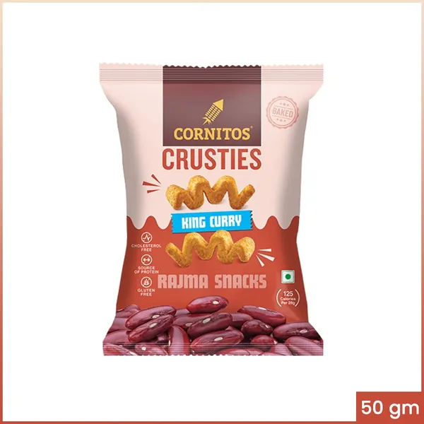 Cornitos Crusties King Curry Rajma Snacks 50gm