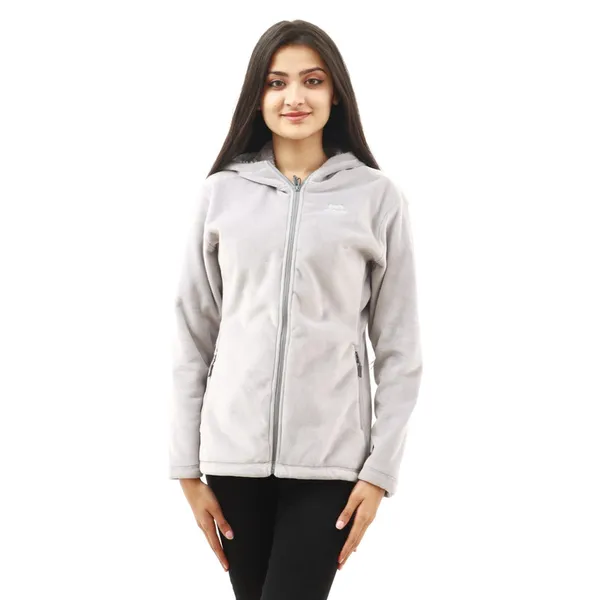 Crystal Fur With Hoodie for Women #005doro(Grey)