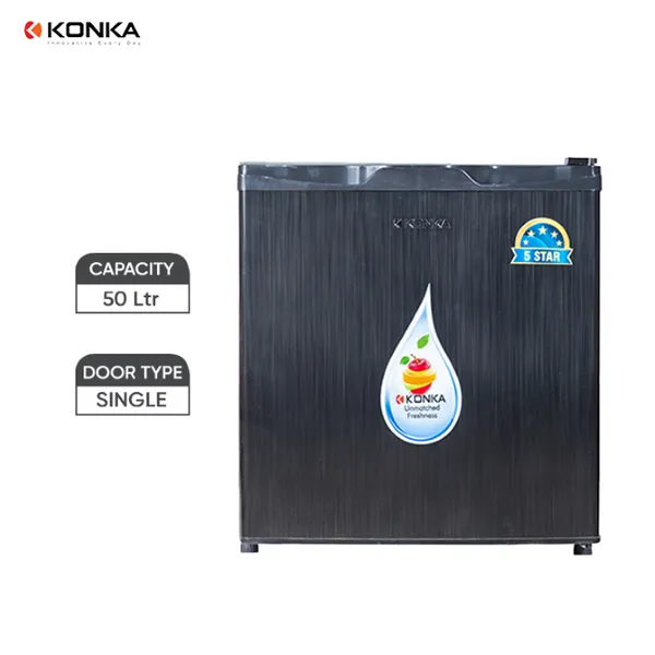 KONKA KRF50s - 50Litres Mini Refrigerator With Stylish Design (Silver)