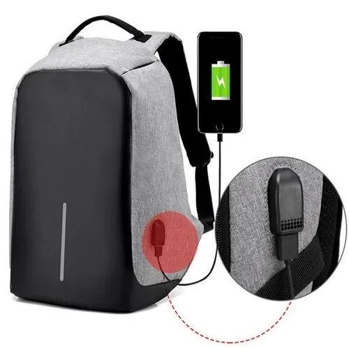 Anti-Theft Backpack New Design- Black