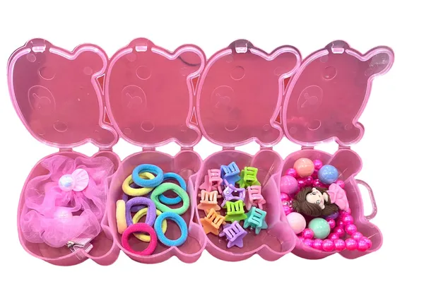 Multi Color Rubber Band And Clip For Babies 1 Packet