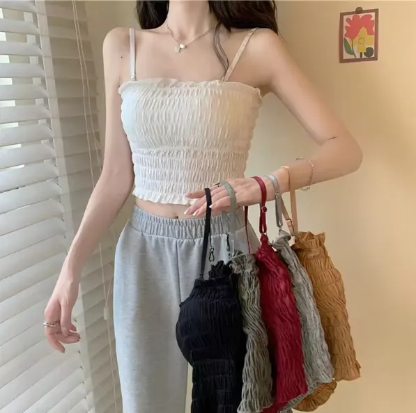 Stretchable Bralette with Adjustable Straps For Women - Set of 2 (Color May Vary)